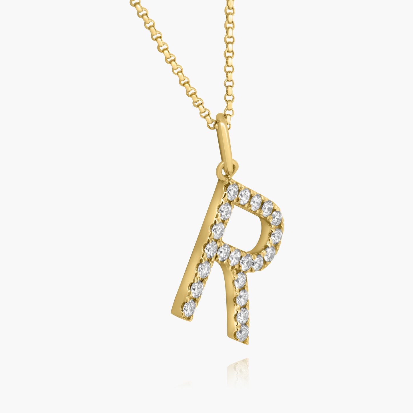 14K Yellow Gold Personalized Initial Pendant-P60626305