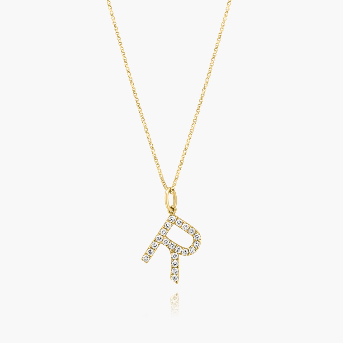 14K Yellow Gold Personalized Initial Pendant-P60626305