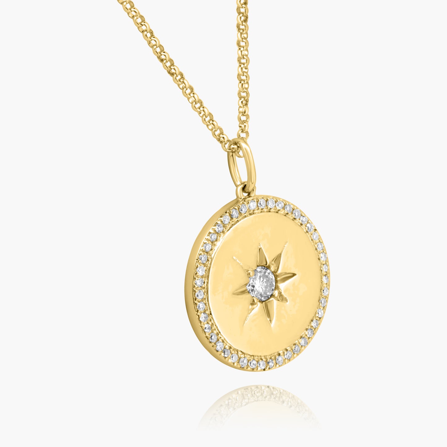 14K Yellow Gold Northstar Pendant - P606482