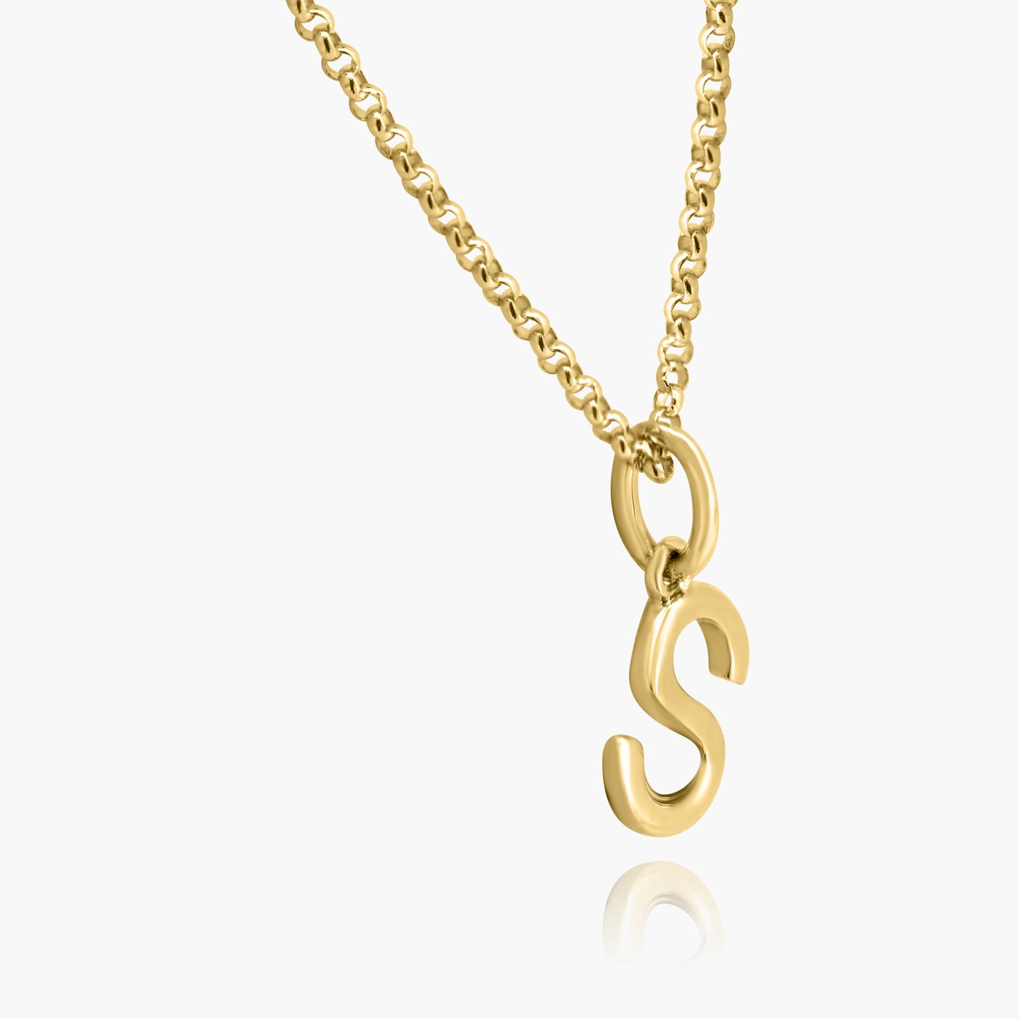 14K Yellow Gold Dainty Personalized Initial Pendant - P60648805