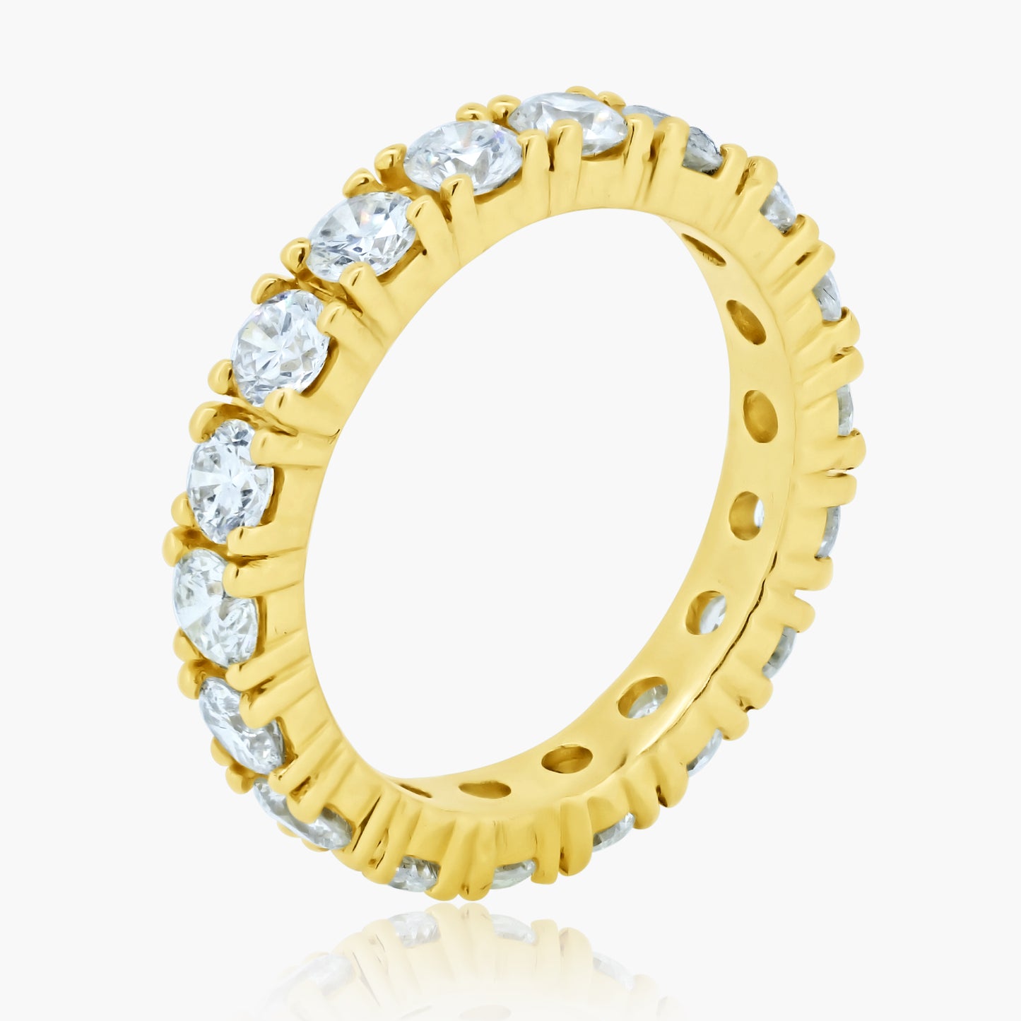 14K Yellow Gold Eternity Band-R05760DB04