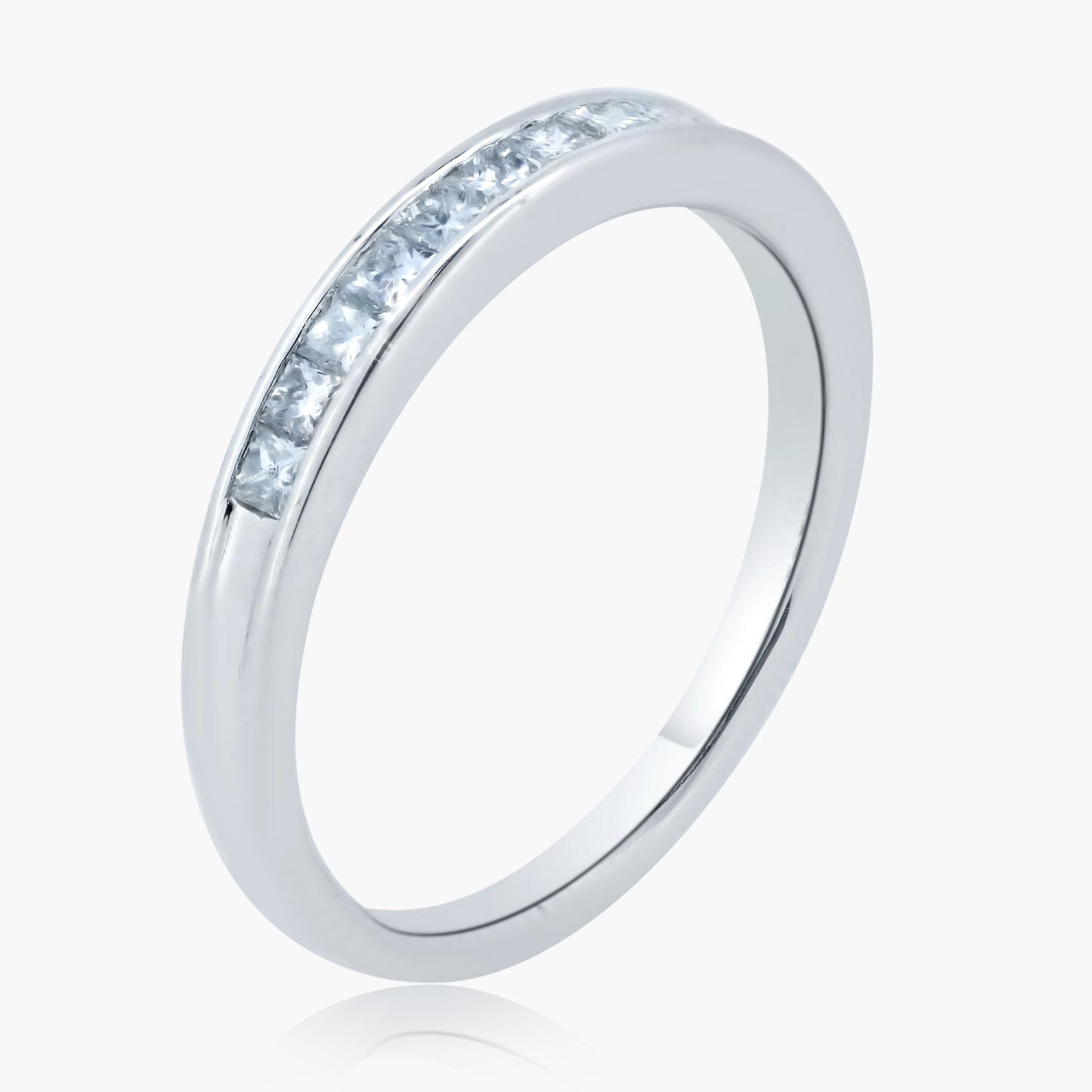 14K White Gold Pave Diamond Band-R08349MO01