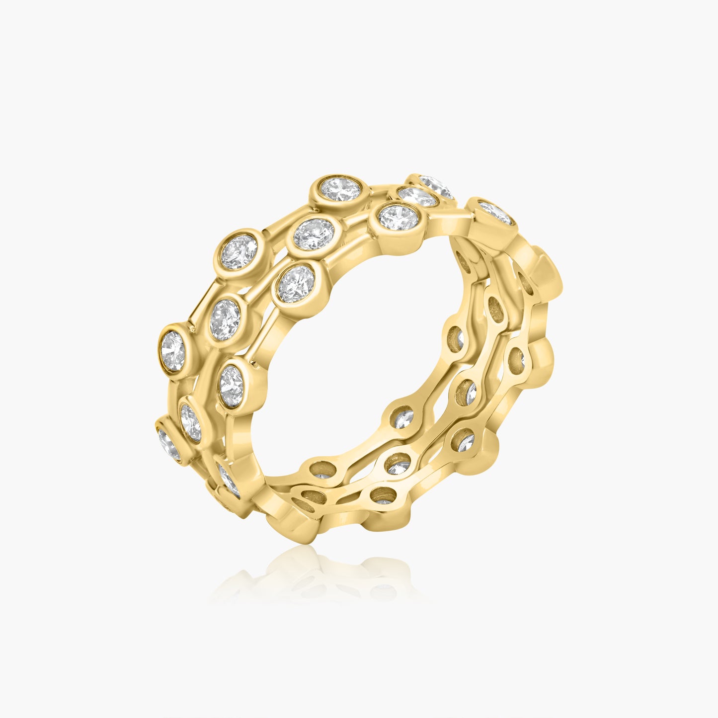 14K Yellow Gold Stackable Ring  - R090752RZ