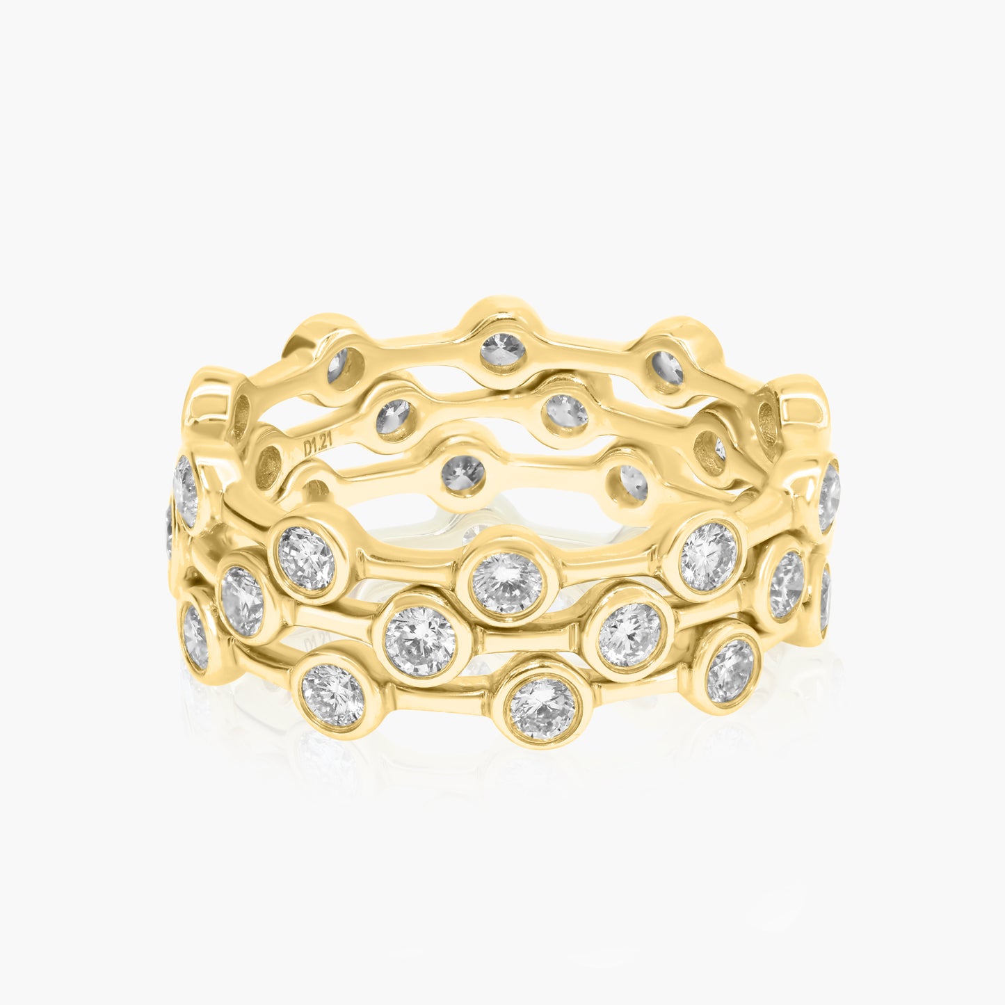 14K Yellow Gold Stackable Ring  - R090752RZ