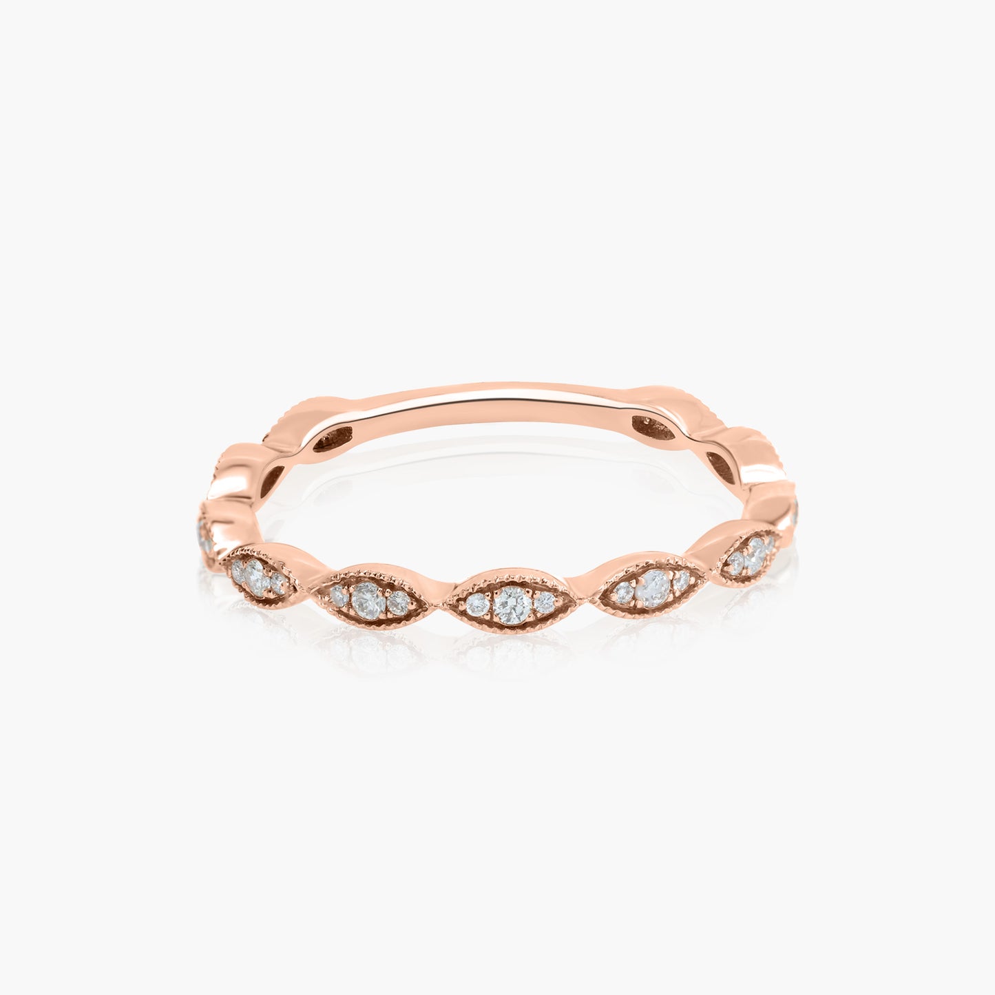 14K Rose Gold Stackable Ring - R24708MAE