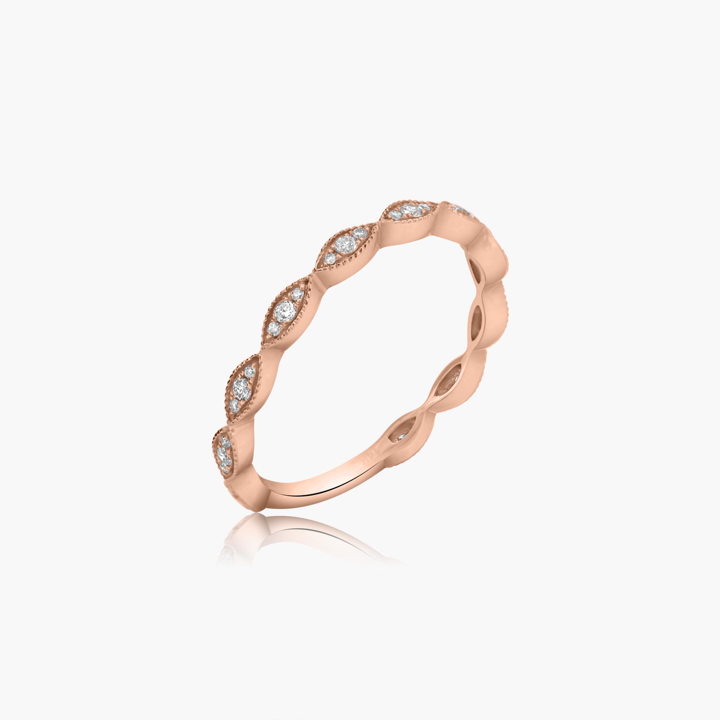 14K Rose Gold Stackable Ring - R24708MAE