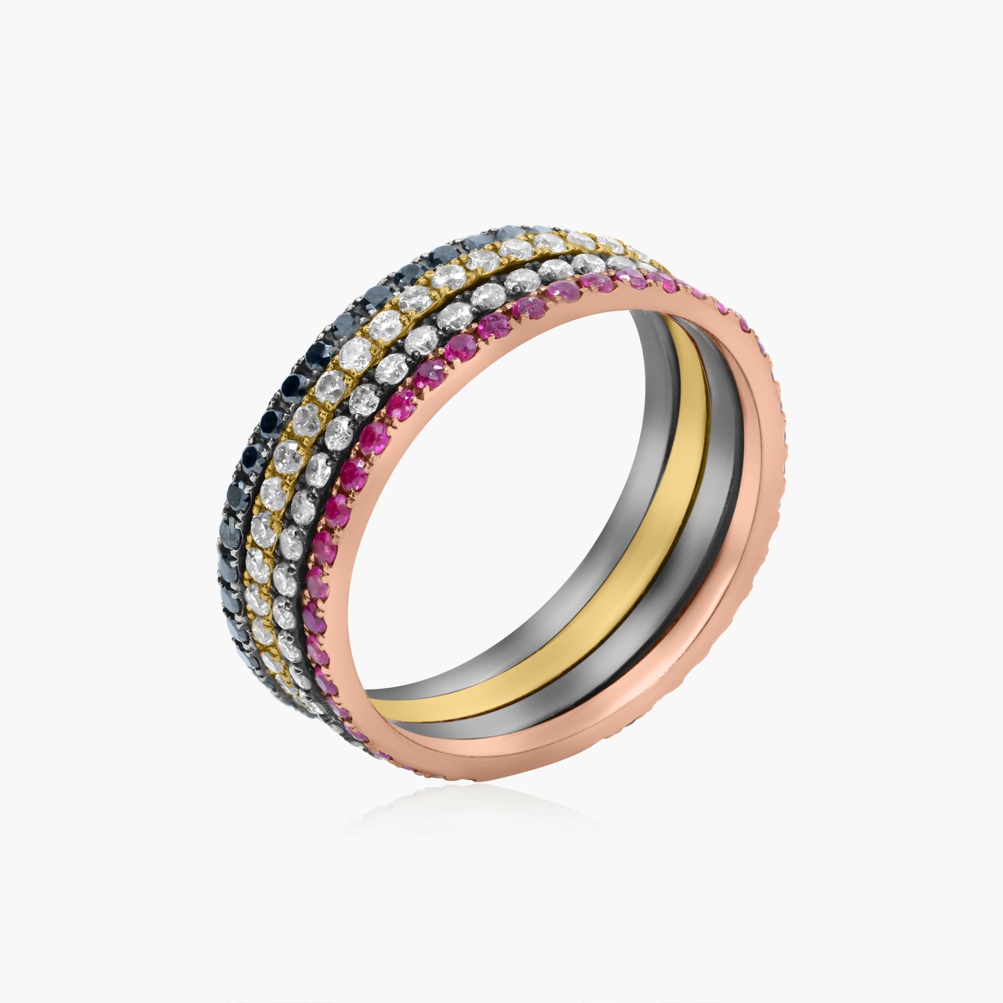 14K Multiple Color Stackable Ring - R60033204