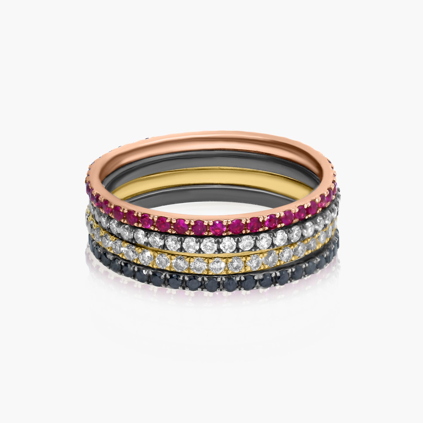 14K Multiple Color Stackable Ring - R60033204