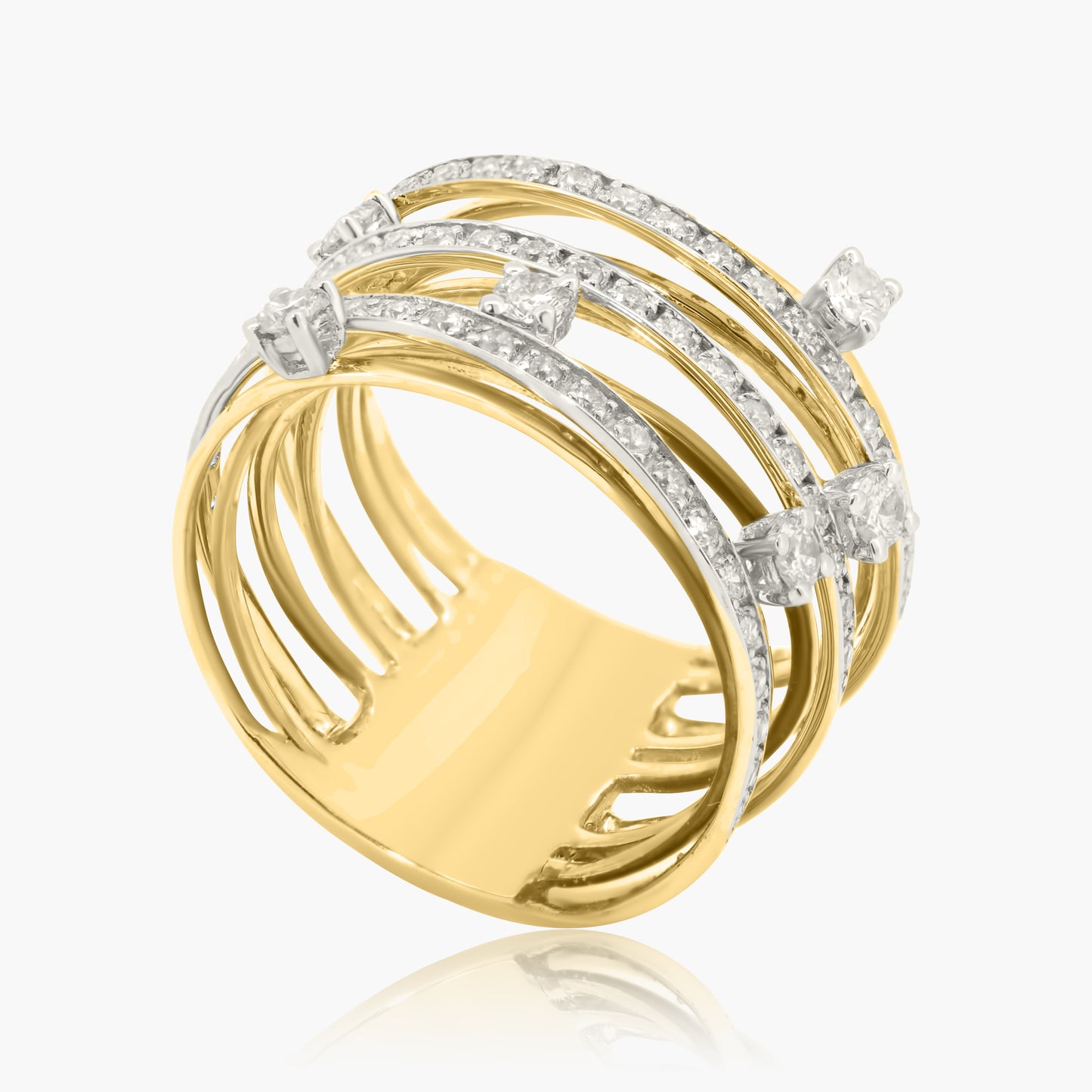 14K Two Tone Statement Ring - R60144202