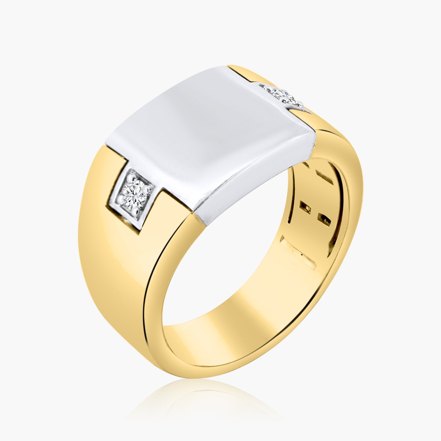 14K Two Tone Statement Band - R602418