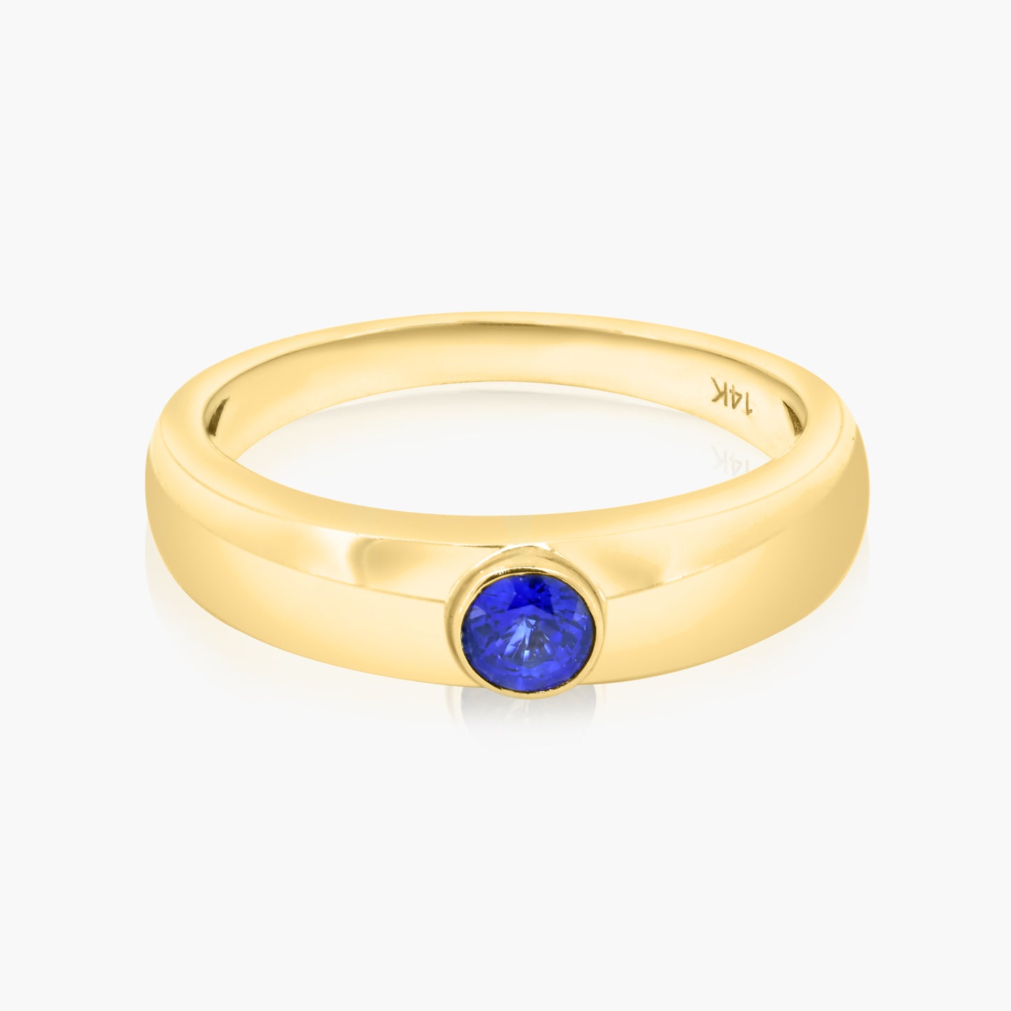 14K Yellow Gold Colored Gemstone Band - R60601403B