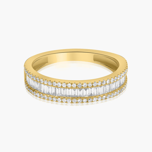 14K Yellow Gold Baguette Band-R606039