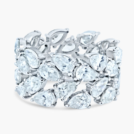 14K White Gold Statement Ring-R606055